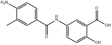 3-methyl-4-amino-3'-carboxy-4'-hydroxybenzanilide 结构式