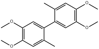 4,4',5,5'-tetramethoxy-2,2'-dimethyl-1,1'-biphenyl 结构式
