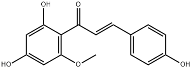 4,2',4'-三羟基-6'-甲氧基查耳酮 结构式