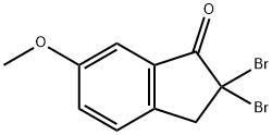2,2-DIBROMO-6-METHOXY-1-INDANONE 结构式