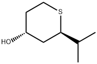 2H-Thiopyran-4-ol, tetrahydro-2-(1-methylethyl)-, (2R,4R)- (9CI) 结构式