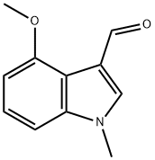 4-甲氧基-1-甲基吲哚-3-甲醛 结构式
