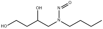 N-BUTYL-N-(2,4-DIHYDROXYBUTYL)NITROSAMINE 结构式