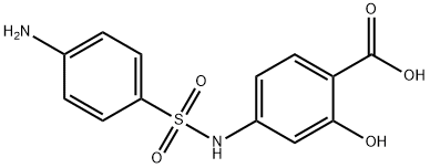 4-磺胺酰胺基水杨酸 结构式