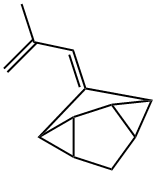 Octahydro-1-(2-methyl-2-propenylidene)dicyclopropa[cd,gh]pentalene 结构式