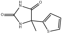 5-甲基-5-噻吩-2-咪唑烷-2,4-二酮 结构式
