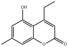4-乙基-5-羟基-7-甲基-香豆素 结构式
