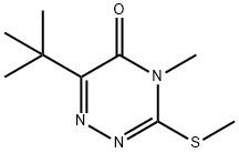 6-tert-butyl-4-methyl-3-(methylthio)-1,2,4-triazin-5(4H)-one 结构式