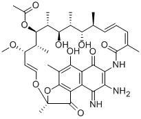 3-氨基-4-亚氨基-利福霉素 S 结构式