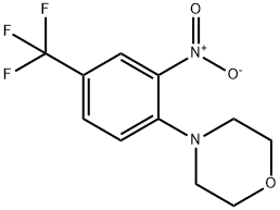 N-[2-硝基-4-(三氟甲基)苯基]吗啉 结构式