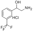 2-AMINO-1-(3-TRIFLUOROMETHYL-PHENYL)-ETHANOL HCL 结构式