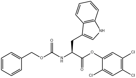 Z-L-TRYPTOPHAN 2,4,5-TRICHLOROPHENYL ESTER 结构式