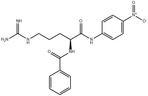 Benzoylarginine-p-nitroanilide 结构式