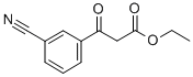 3-(3-氰基苯基)-3-氧代丙酸乙酯 结构式