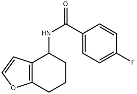 Benzamide, 4-fluoro-N-(4,5,6,7-tetrahydro-4-benzofuranyl)- (9CI) 结构式