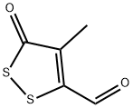 3H-1,2-Dithiole-5-carboxaldehyde, 4-methyl-3-oxo- (9CI) 结构式