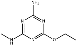 2-氨基-4-乙氧基-6-甲胺基-1,3,5-三嗪 结构式