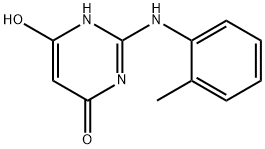 4(1H)-Pyrimidinone, 6-hydroxy-2-[(2-methylphenyl)amino]- (9CI) 结构式