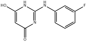 4(1H)-Pyrimidinone, 2-[(3-fluorophenyl)amino]-6-hydroxy- (9CI) 结构式