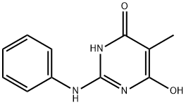 4(1H)-Pyrimidinone, 6-hydroxy-5-methyl-2-(phenylamino)- (9CI) 结构式