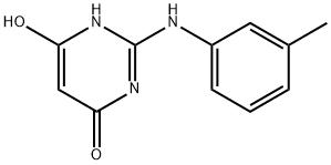 4(1H)-Pyrimidinone, 6-hydroxy-2-[(3-methylphenyl)amino]- (9CI) 结构式