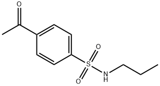 4-乙酰-N-丙基苯-1-磺酰胺 结构式