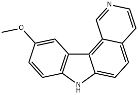 7H-Pyrido(4,3-c)carbazole, 10-methoxy- 结构式
