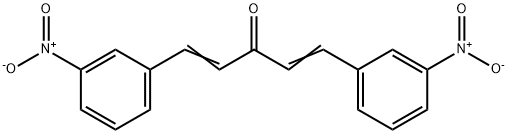 1,5-bis(3-nitrophenyl)penta-1,4-dien-3-one 结构式