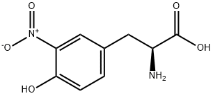 3-硝基-L-酪氨酸 结构式