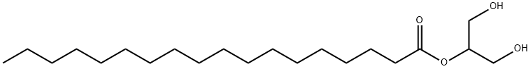 2-十八烷酸单甘油酯 结构式