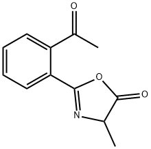 5(4H)-Oxazolone,  2-(2-acetylphenyl)-4-methyl- 结构式