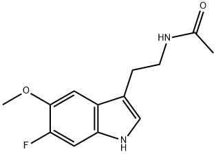 6-fluoromelatonin 结构式