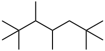 2,2,3,4,6,6-Hexamethylheptane 结构式