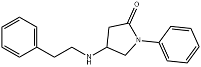4-(苯乙胺基)-1-苯基-2-氧代吡咯烷 结构式