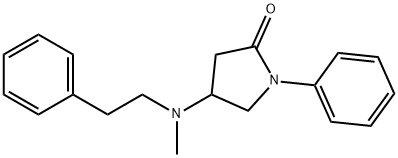 4-[Methyl(phenethyl)amino]-1-phenylpyrrolidin-2-one 结构式