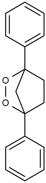 1,4-Diphenyl-2,3-dioxabicyclo[2.2.1]heptane 结构式