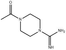 4-乙酰基哌嗪-1-甲脒 结构式