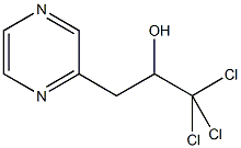 1,1,1-三氯-3-(2-吡嗪基)丙-2-醇 结构式