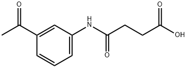 N-(3-乙酰基-苯基)-丁酰胺酸 结构式