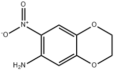 7-硝基-2,3-二氢-1,4-苯并二噁英-6-胺 结构式