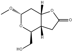 2-脱氧-Α-D-阿洛糖苷3,4-碳酸甲酯 结构式