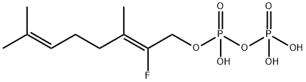 2-FLUOROGERANYL PYROPHOSPHATE 结构式