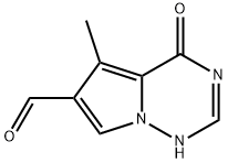 1,4-二氢-5-甲基-4-氧代吡咯并[2,1-F][1,2,4]三嗪-6-甲醛 结构式