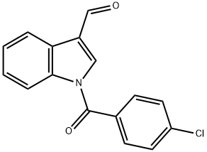 1-(4-chlorobenzoyl)indole-3-carbaldehyde 结构式