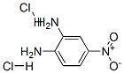 4-硝基-O-苯二胺2HCL 结构式
