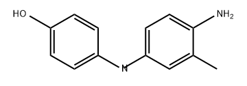 4-[(4-氨基-间甲苯基)氨基]酚 结构式