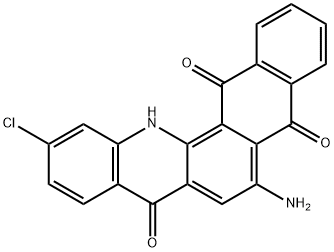 6-Amino-11-chloronaphth[2,3-c]acridine-5,8,14(13H)-trione 结构式