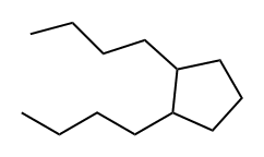 1,2-Dibutylcyclopentane 结构式