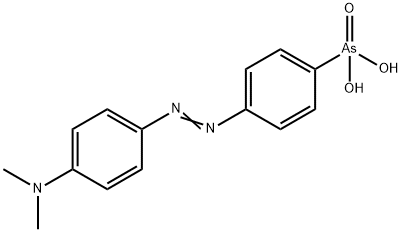 4-二甲氨基偶氮苯-4′-胂酸 结构式