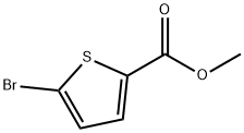 5-溴噻吩-2-甲酸甲酯 结构式